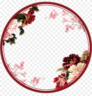 Transparent Clipart Rahmen Blumen Chinese Flower Design