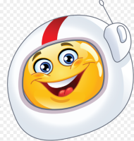 Transparent Eye Roll Emoji Png Astronaut Smiley Png