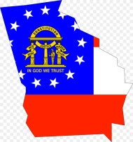 Georgia Usa State Flag Png HD