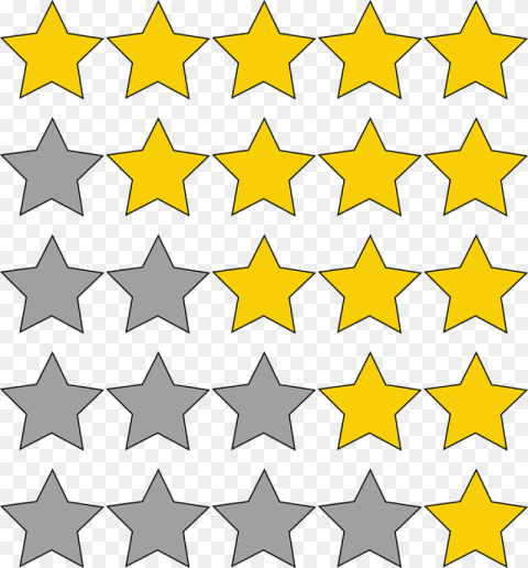 Transparent Background Star Rating Icon Png HD
