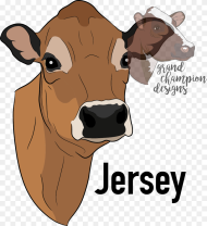 Transparent Cartoon Cow Png Jersey Cow Head Clip