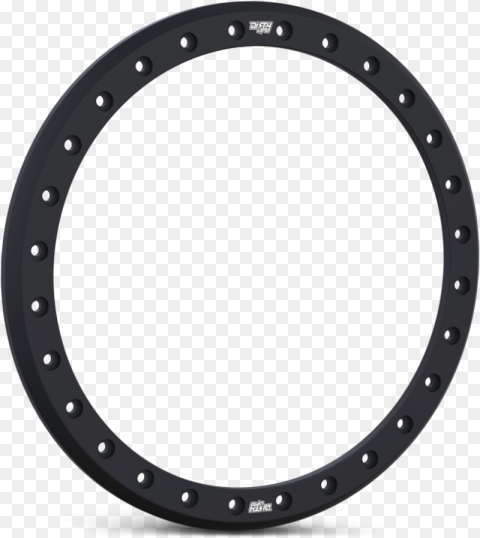 Simulated Ring Matte Black Circle Hd