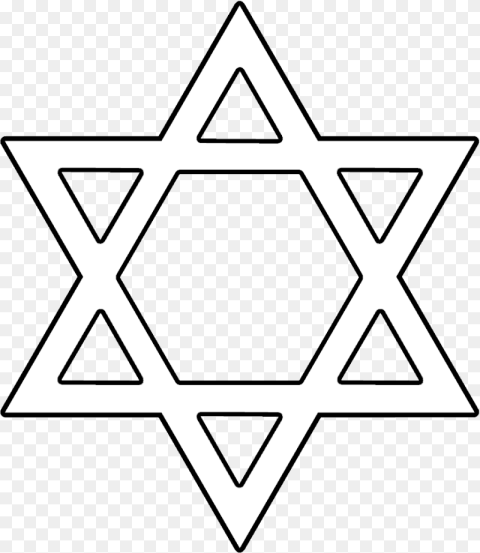 Star of David Clear  Png
