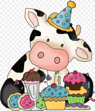 Birthday Clipart Cute Animal Cute Happy Birthday Cow