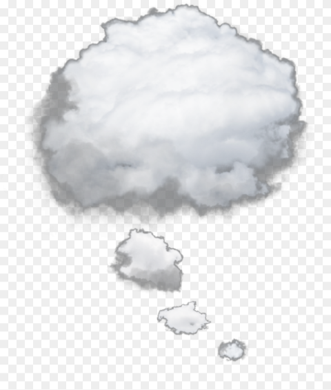Thought Bubble Cloud Sketch Png HD