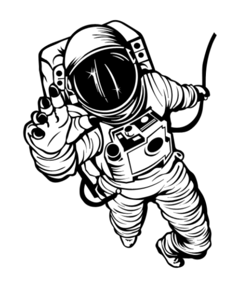 astronauta dibujo facil