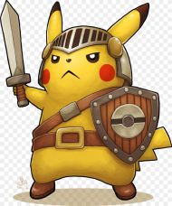 Pikachu Clipart Fictional Character Pikachu With a Sword
