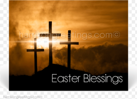 Religious Cross Happy Easter Png HD