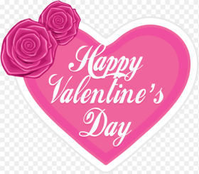 Happy Valentine S Day in Pink Heart Happy