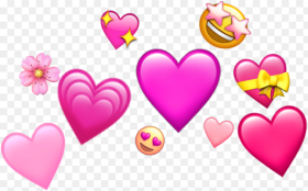 Emoji Pinkemoji Pinkhearts Pinkheart Heart Hearts Heart Hd