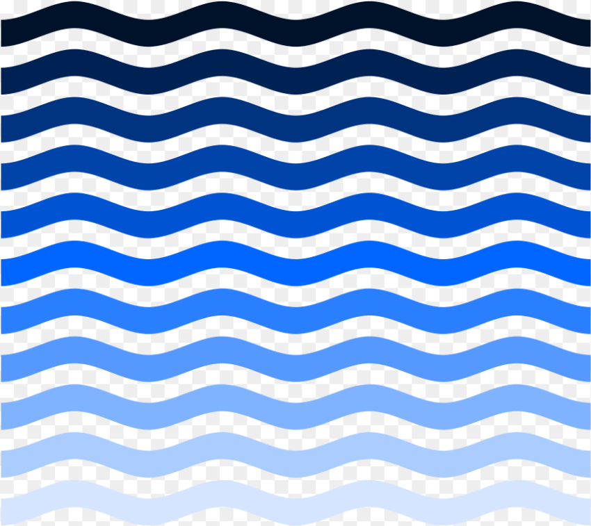 Simple Water Waves Clipart Png HD