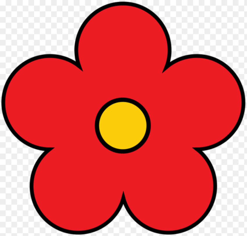 Free Png Flowers Clipart Images  Red Flower