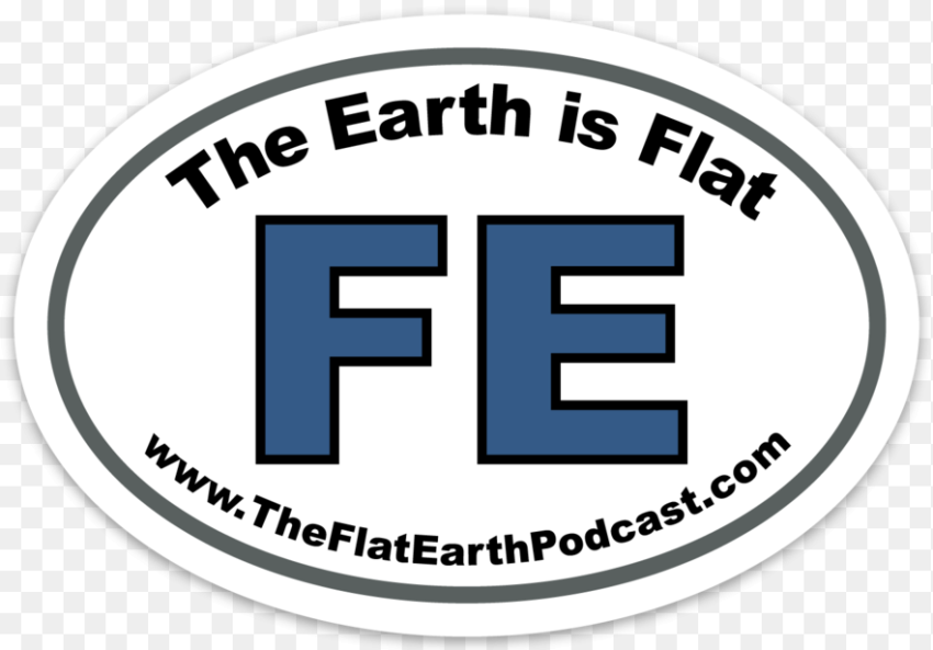Flat Earth Sticker Fe Png HD
