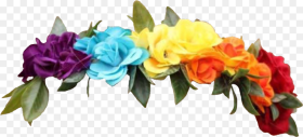 Flowercrown Flowers Flowerheadband Rainbow Pride Rainbow Flower Crown