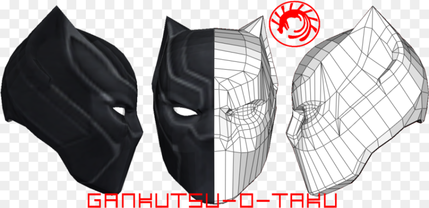 Batman Mask Template Pepakura Mask Pepakura Hd Png , Free Png Image- HubPNG