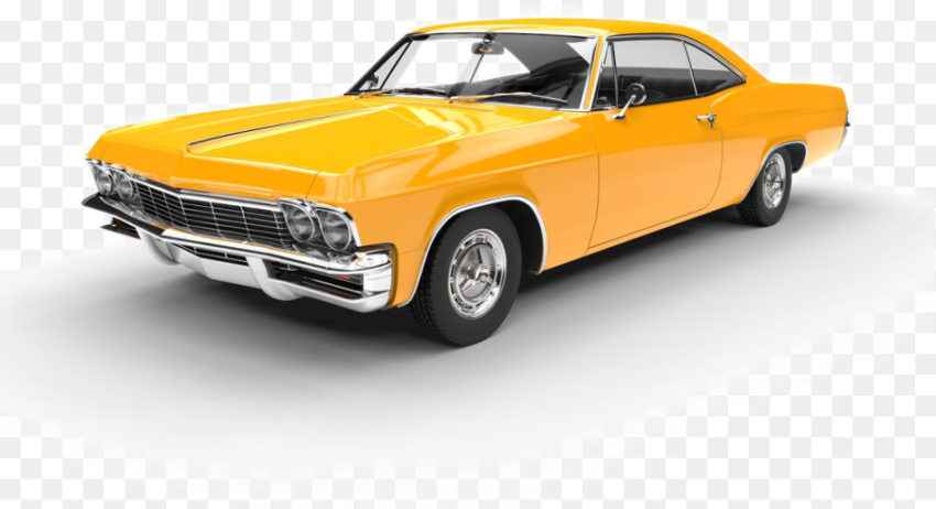 Free Yellow Muscle Car Png Classic Ford Car
