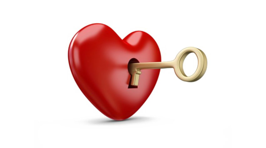 Key heart png