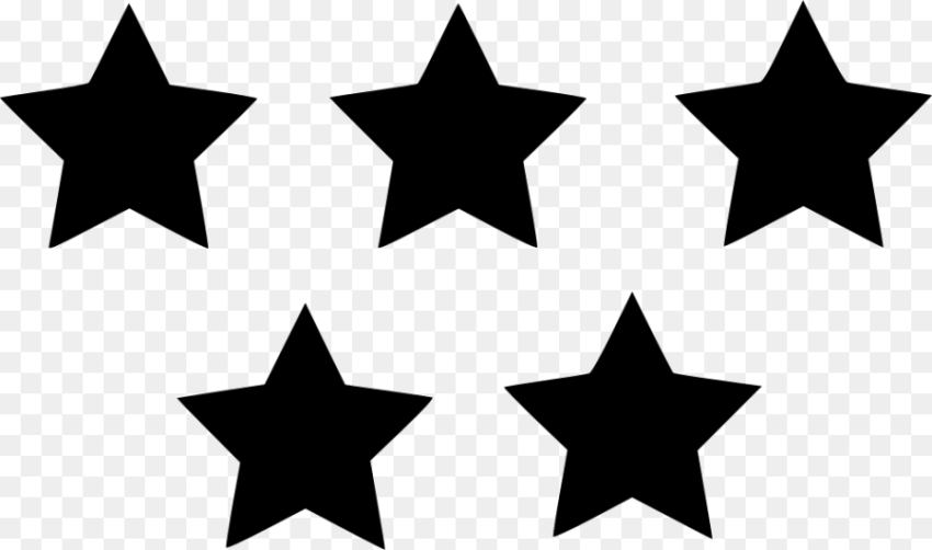 Five Star Rating  Star Rating Icon Png