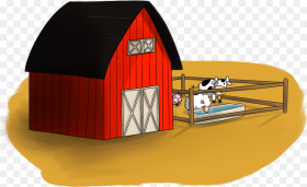 Free Barn With Farm Animals Free Download Png