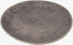 Handmade Aubergine Round Serving Plate With Lace Pattern