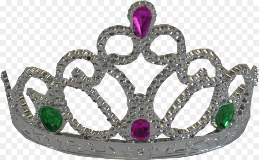 Princess Crown W Heart Stone Crown  png