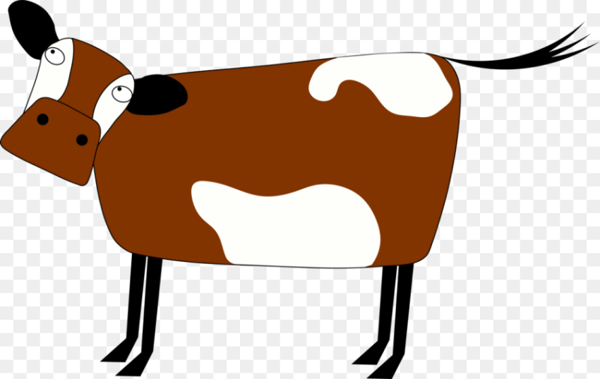 Pack Animal Artwork Dairy Cow Cartoon Brown Cow