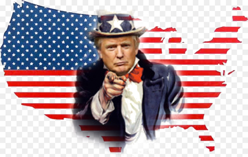 Transparent Uncle Sam Wants You Png American Flag