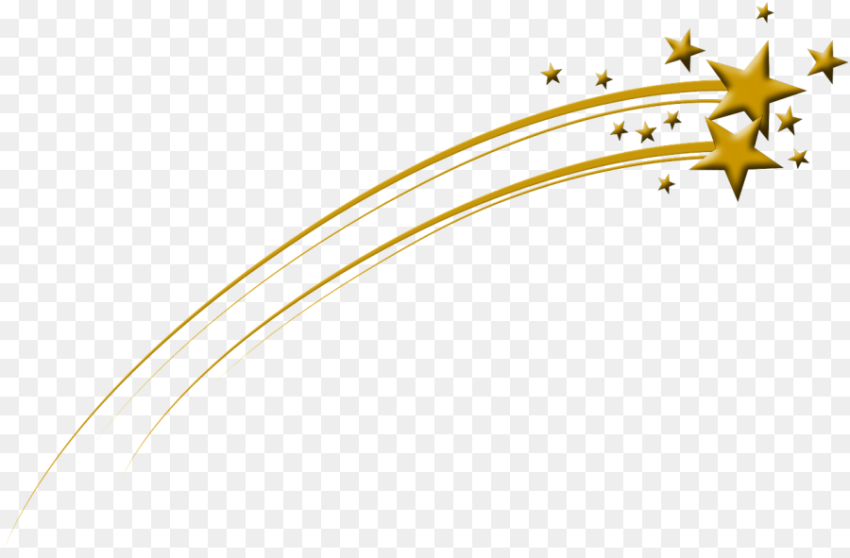 Golden Stars Meteor Gold Png  Free Clipart
