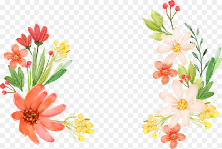 Free Png Flowers Clipart Images   Flowers