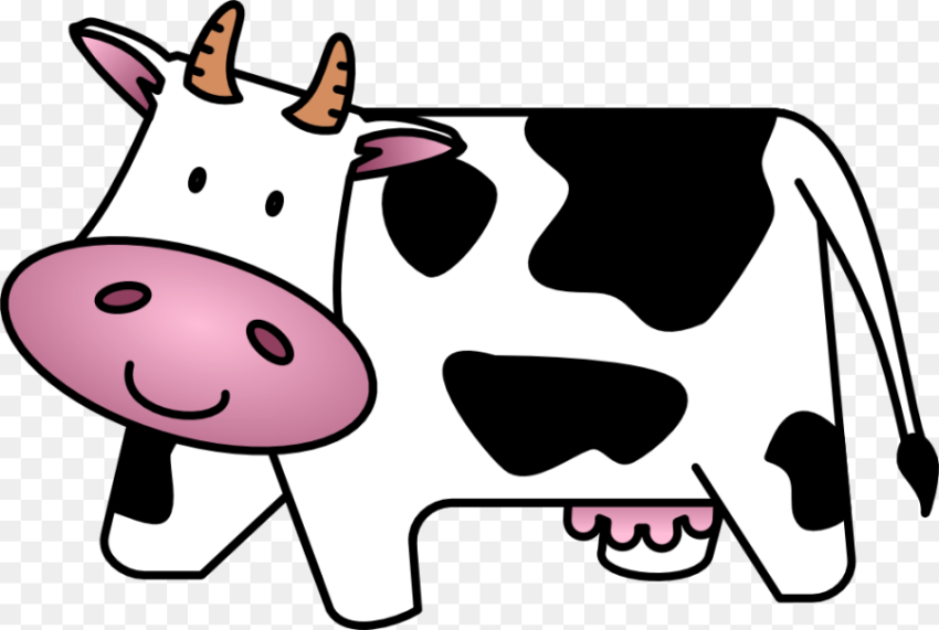 Transparent Cow Clipart Cow Cartoon Hd Png Download