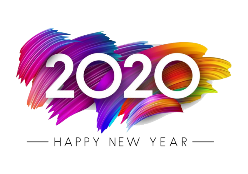 Happy New Year 2020 PNG Transparent