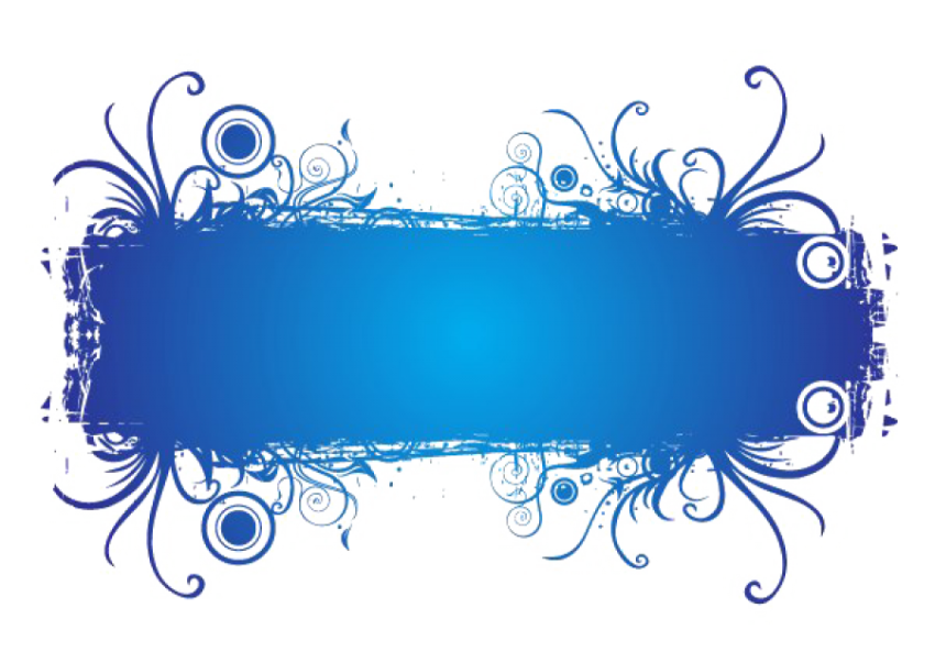 banner png ribbon text blue