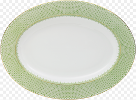 Apple Green Lace Oval Platter  Rugby World