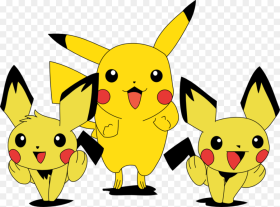 Pokemon Pikachu and Pichu Brothers Png HD