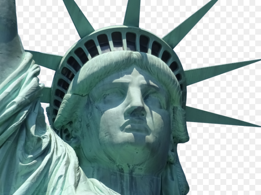 The Face of the Statue of Liberty The