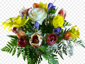 Happy Birthday Flowers Clipart Png