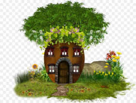 House With Tree Clipart Jpg Royalty Free Png