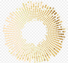 Transparent Gold Circle Clipart Circle Made of Dots
