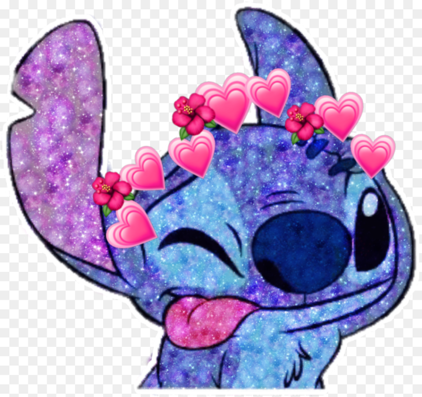 Stitch Cute Love Heartcrown Hearts Heart Stitch With