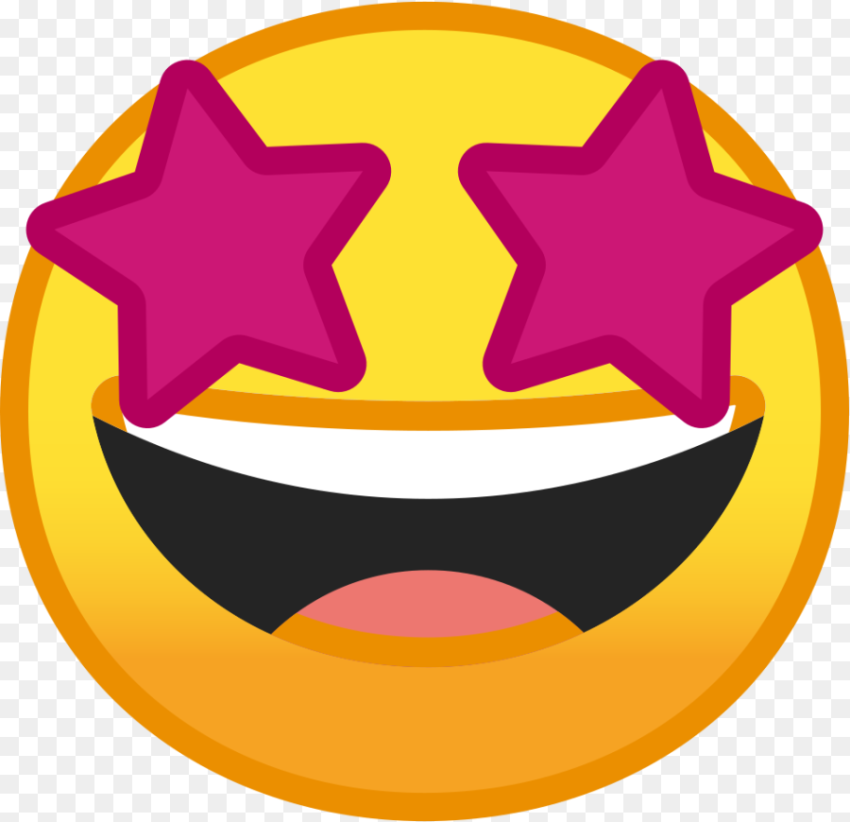 Star Struck Icon Emoji With Star Eyes Hd