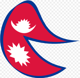 Flag of Nepal but It S a Circle