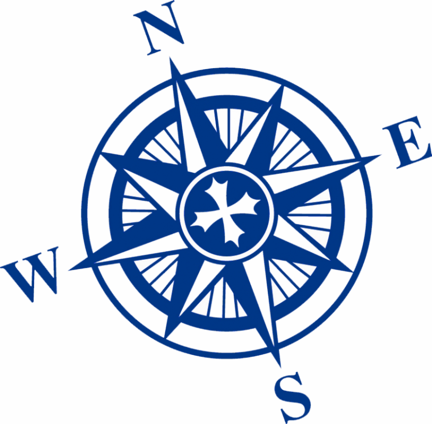 compass png blue drawing