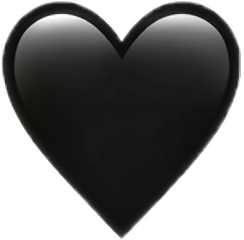 heart emoji png black