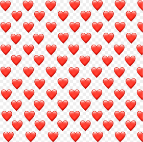 Transparent Heart Background Png Red Heart Emoji Background