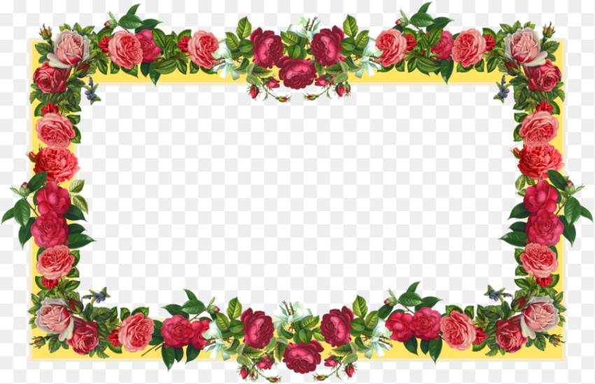 Free Flower Border Png  Free Clip Art