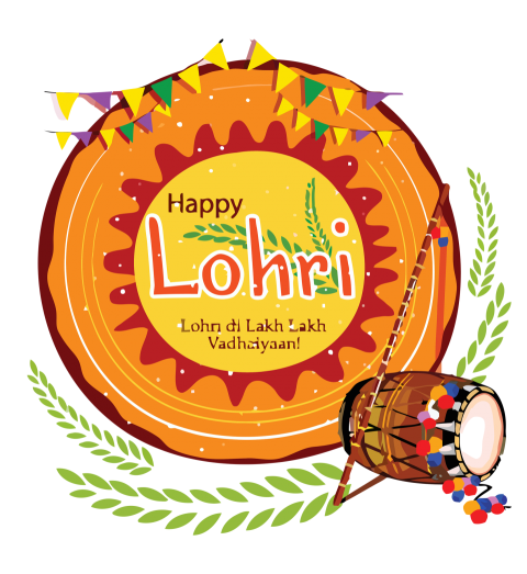 happy Lohri png indian musical