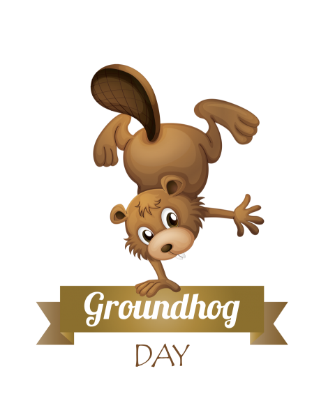 groundhog day clipart
