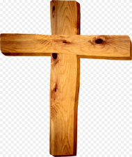 The Old Rugged Big Wooden Cross Transparent Background