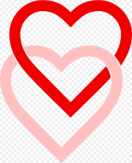 Red Clipart Two Heart Love Hearts Hd Png