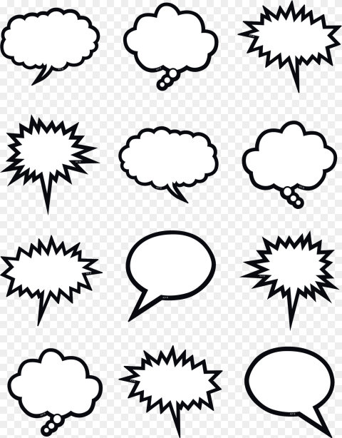 Thought Bubbles Png HD